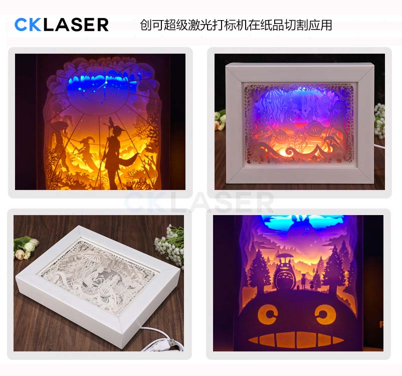 纸品激光镂空雕刻加工设备，纸品激光打标机